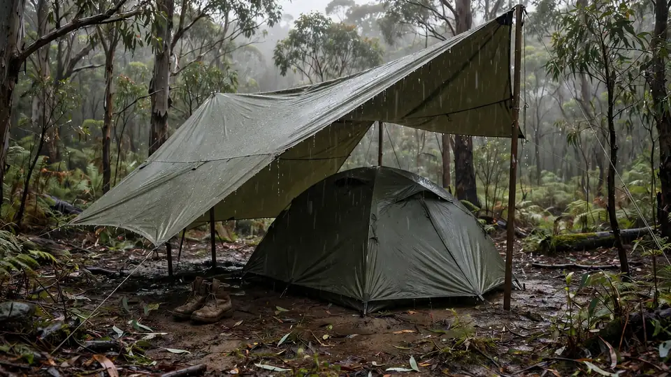 camping in the rain tips