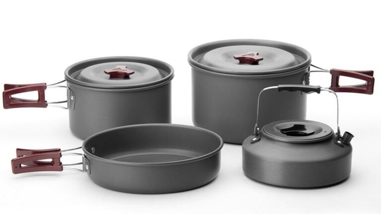 Best Camping Cookware Sets Australia 1 Camping cookware set in use on a camp stove