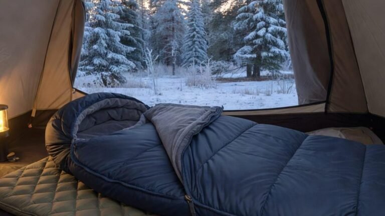 Best Winter Sleeping Bags Australia 2026 2 Winter sleeping bag inside a frosty tent on a snow camping trip